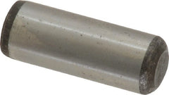 Unbrako - 3/8" Diam x 1" Pin Length Grade 8 Alloy Steel Oversized Dowel Pin - C 60 (Surface) & C 50-58 Hardness, 16,580 Lb Breaking Strength, 1 Beveled & 1 Rounded End - Exact Tooling