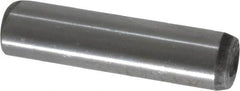 Unbrako - 3/8" Diam x 1-1/2" Pin Length Grade 8 Alloy Steel Oversized Dowel Pin - C 60 (Surface) & C 50-58 Hardness, 16,580 Lb Breaking Strength, 1 Beveled & 1 Rounded End - Exact Tooling