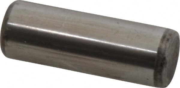 Unbrako - 7/16" Diam x 1-1/4" Pin Length Grade 8 Alloy Steel Oversized Dowel Pin - C 60 (Surface) & C 50-58 Hardness, 22,540 Lb Breaking Strength, 1 Beveled & 1 Rounded End - Exact Tooling