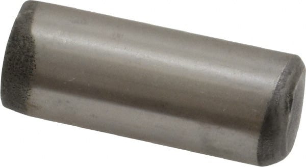 Unbrako - 1/2" Diam x 1-1/4" Pin Length Grade 8 Alloy Steel Oversized Dowel Pin - C 60 (Surface) & C 50-58 Hardness, 29,460 Lb Breaking Strength, 1 Beveled & 1 Rounded End - Exact Tooling