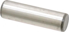 Unbrako - 1/2" Diam x 1-3/4" Pin Length Grade 8 Alloy Steel Oversized Dowel Pin - C 60 (Surface) & C 50-58 Hardness, 29,460 Lb Breaking Strength, 1 Beveled & 1 Rounded End - Exact Tooling