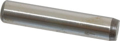 Unbrako - 1/2" Diam x 2-1/2" Pin Length Grade 8 Alloy Steel Oversized Dowel Pin - C 60 (Surface) & C 50-58 Hardness, 29,460 Lb Breaking Strength, 1 Beveled & 1 Rounded End - Exact Tooling