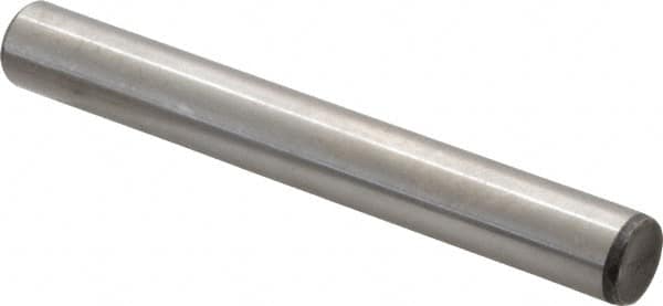 Unbrako - 1/2" Diam x 4" Pin Length Grade 8 Alloy Steel Oversized Dowel Pin - C 60 (Surface) & C 50-58 Hardness, 29,460 Lb Breaking Strength, 1 Beveled & 1 Rounded End - Exact Tooling