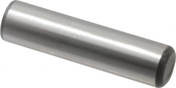 Unbrako - 3/4" Diam x 3" Pin Length Grade 8 Alloy Steel Oversized Dowel Pin - C 60 (Surface) & C 50-58 Hardness, 66,270 Lb Breaking Strength, 1 Beveled & 1 Rounded End - Exact Tooling