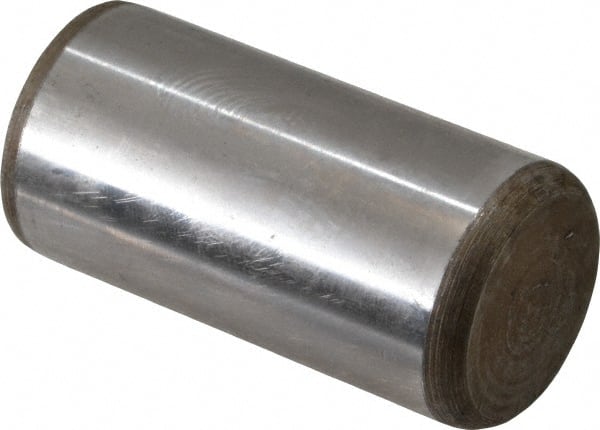 Unbrako - 1" Diam x 2" Pin Length Grade 8 Alloy Steel Oversized Dowel Pin - C 60 (Surface) & C 50-58 Hardness, 117,810 Lb Breaking Strength, 1 Beveled & 1 Rounded End - Exact Tooling