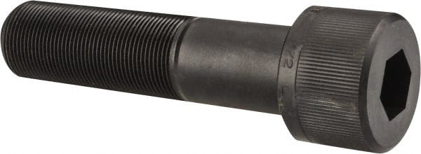 Unbrako - 1-1/2 - 12 UNF Hex Socket Drive, Socket Cap Screw - Alloy Steel, Black Oxide Finish, 6" Length Under Head - Exact Tooling