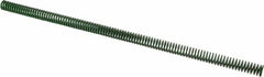 Associated Spring Raymond - 12.5mm Hole Diam, 6.3mm Rod Diam, 12" Free Length, Green Die Spring - 175 N Max Deflection, 125mm Max Deflection, Light Duty, Chromium Alloy Steel - Exact Tooling