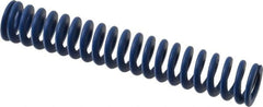 Associated Spring Raymond - 20mm Hole Diam, 10mm Rod Diam, 4-1/2" Free Length, Blue Die Spring - 778.3 N Max Deflection, 43mm Max Deflection, Medium Duty, Chromium Alloy Steel - Exact Tooling
