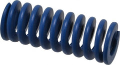 Associated Spring Raymond - 25mm Hole Diam, 12.5mm Rod Diam, 2-1/2" Free Length, Blue Die Spring - 1272 N Max Deflection, 24mm Max Deflection, Medium Duty, Chromium Alloy Steel - Exact Tooling