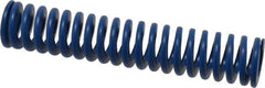 Associated Spring Raymond - 25mm Hole Diam, 12.5mm Rod Diam, 5" Free Length, Blue Die Spring - 1243.2 N Max Deflection, 48mm Max Deflection, Medium Duty, Chromium Alloy Steel - Exact Tooling