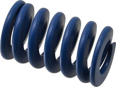 Associated Spring Raymond - 32mm Hole Diam, 16mm Rod Diam, 2" Free Length, Blue Die Spring - 2546 N Max Deflection, 19mm Max Deflection, Medium Duty, Chromium Alloy Steel - Exact Tooling