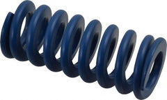 Associated Spring Raymond - 40mm Hole Diam, 20mm Rod Diam, 3-1/2" Free Length, Blue Die Spring - 2993.1001 N Max Deflection, 33mm Max Deflection, Medium Duty, Chromium Alloy Steel - Exact Tooling