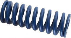 Associated Spring Raymond - 40mm Hole Diam, 20mm Rod Diam, 4" Free Length, Blue Die Spring - 3078 N Max Deflection, 38mm Max Deflection, Medium Duty, Chromium Alloy Steel - Exact Tooling