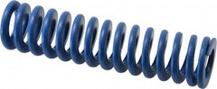 Associated Spring Raymond - 40mm Hole Diam, 20mm Rod Diam, 152mm Free Length, Blue Die Spring - 2941.2 N Max Deflection, 57mm Max Deflection, Medium Duty, Chromium Alloy Steel - Exact Tooling