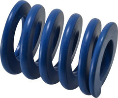 Associated Spring Raymond - 50mm Hole Diam, 25mm Rod Diam, 2-1/2" Free Length, Blue Die Spring - 5016 N Max Deflection, 24mm Max Deflection, Medium Duty, Chromium Alloy Steel - Exact Tooling