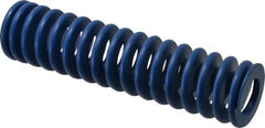 Associated Spring Raymond - 50mm Hole Diam, 25mm Rod Diam, 8" Free Length, Blue Die Spring - 4544.7998 N Max Deflection, 76mm Max Deflection, Medium Duty, Chromium Alloy Steel - Exact Tooling