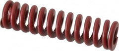 Associated Spring Raymond - 20mm Hole Diam, 10mm Rod Diam, 3" Free Length, Red Die Spring - 1373.1 N Max Deflection, 23mm Max Deflection, Strong Duty, Chromium Alloy Steel - Exact Tooling