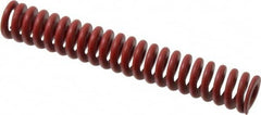 Associated Spring Raymond - 20mm Hole Diam, 10mm Rod Diam, 5" Free Length, Red Die Spring - 1295.8 N Max Deflection, 38mm Max Deflection, Strong Duty, Chromium Alloy Steel - Exact Tooling