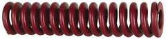 Associated Spring Raymond - 25mm Hole Diam, 12.5mm Rod Diam, 5-1/2" Free Length, Red Die Spring - 2213.3999 N Max Deflection, 42mm Max Deflection, Strong Duty, Chromium Alloy Steel - Exact Tooling