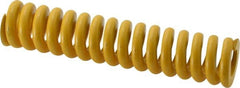 Associated Spring Raymond - 32mm Hole Diam, 16mm Rod Diam, 152mm Free Length, Yellow Die Spring - 3876 N Max Deflection, 38mm Max Deflection, Extra Strong, Chromium Alloy Steel - Exact Tooling