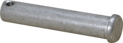 Made in USA - 1/2" Pin Diam, 2-1/2" OAL, Standard Clevis Pin - 5/32" Hole, 2-11/32" Usable Length, Uncoated Stainless Steel - Exact Tooling