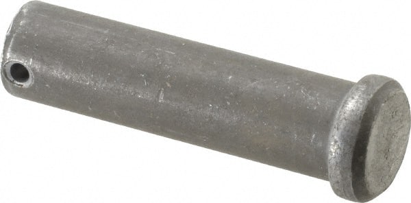 Made in USA - 3/4" Pin Diam, 2-3/4" OAL, Standard Clevis Pin - 5/32" Hole, 2-19/32" Usable Length, Uncoated Steel - Exact Tooling