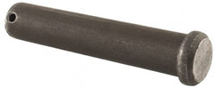 Made in USA - 3/4" Pin Diam, 3-3/4" OAL, Standard Clevis Pin - 5/32" Hole, 3-19/32" Usable Length, Uncoated Steel - Exact Tooling
