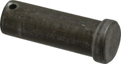 Made in USA - 1" Pin Diam, 2-3/4" OAL, Standard Clevis Pin - 13/64" Hole, 2-35/64" Usable Length, Uncoated Steel - Exact Tooling