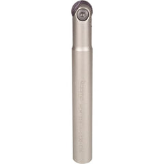Iscar - 1/2" Cut Diam, 5/8" Shank Diam, 6-1/2" OAL, Indexable Ball Nose End Mill - 2.4" Head Length, Straight Shank, HCM D.50 Toolholder, HBF-QF, HBR-QF, HCD-QF, HCR Insert - Exact Tooling