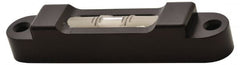 Geier & Bluhm, Inc. - 2-31/32 Inch Long, Horizontal, Aluminum, Plate Mounting Tubular Level - 0.05 Inch Sensitivity, 9/16 Inch High/Diameter, Black Lacquer, 1 Vial - Exact Tooling