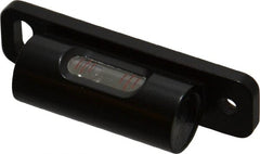 Geier & Bluhm, Inc. - 2 Inch Long, Vertical, Brass Tubular and Pocket Level - 0.1 Inch Sensitivity, 1/2 Inch High/Diameter, Black Lacquer, 1 Vial - Exact Tooling