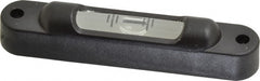 Geier & Bluhm, Inc. - 2-31/32 Inch Long, Horizontal, Polycarbonate Tubular and Pocket Level - 0.05 Inch Sensitivity, 9/16 Inch High/Diameter, Black, 1 Vial - Exact Tooling