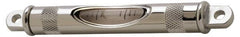 Geier & Bluhm, Inc. - 4-13/16 Inch Long, Horizontal, Brass Tubular and Pocket Level - 0.1 Inch Sensitivity, 5/8 Inch High/Diameter, Chrome, 1 Vial - Exact Tooling