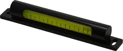 Geier & Bluhm, Inc. - 4 Inch Long, Vertical, Brass Tubular and Pocket Level - 0.1 Inch Sensitivity, 1/2 Inch High/Diameter, Black Lacquer, 1 Vial - Exact Tooling
