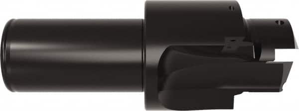 Allied Machine and Engineering - ISO 11926-1, MS 16142, SAE J1926-1 Standard, 1-5/8-12, 20 Tube Dash Number, 15° Porting Angle, 1.535" Pilot Diam, 1-1/2" Shank Diam, Indexable Spade Blade Insert Porting Tool - 2 Porting Inserts, 6" Overall Length - Exact Tooling