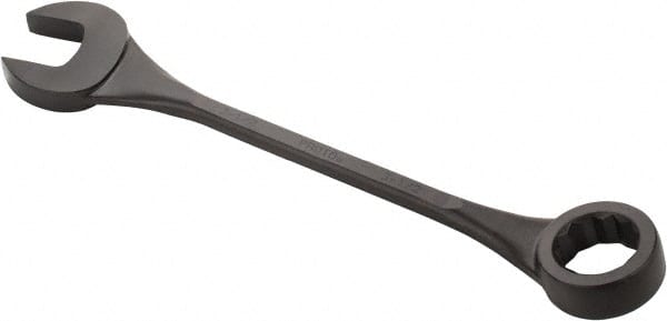 Proto - 3-1/2" 12 Point Offset Combination Wrench - 15° Offset Angle, 37" OAL, Steel, Black Finish - Exact Tooling