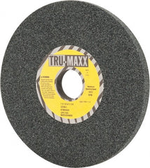 Tru-Maxx - 7" Diam x 1-1/4" Hole x 1/2" Thick, I Hardness, 60 Grit Surface Grinding Wheel - Silicon Carbide, Type 1, Medium Grade, 3,600 Max RPM, Vitrified Bond, No Recess - Exact Tooling