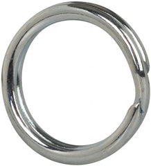 Made in USA - 0.428" ID, 0.542" OD, 0.083" Thick, Split Ring - Grade 2 Spring Steel, Zinc-Plated Finish - Exact Tooling