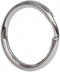 Made in USA - 0.802" ID, 0.97" OD, 0.11" Thick, Split Ring - Grade 2 Spring Steel, Zinc-Plated Finish - Exact Tooling