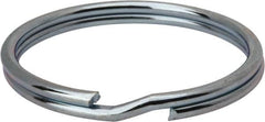Made in USA - 1.635" ID, 1.865" OD, 0.175" Thick, Split Ring - Grade 2 Spring Steel, Zinc-Plated Finish - Exact Tooling