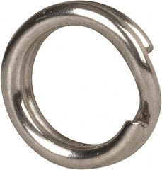 Made in USA - 0.15" ID, 0.22" OD, 0.054" Thick, Split Ring - 18-8 Stainless Steel, Natural Finish - Exact Tooling