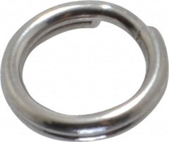 Made in USA - 0.212" ID, 0.292" OD, 0.062" Thick, Split Ring - 18-8 Stainless Steel, Natural Finish - Exact Tooling