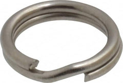 Made in USA - 0.28" ID, 0.38" OD, 0.074" Thick, Split Ring - 18-8 Stainless Steel, Natural Finish - Exact Tooling