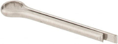 Made in USA - 1/16" Diam x 1/2" Long Extended Prong Cotter Pin - Grade 18-8, Uncoated, Stainless Steel - Exact Tooling
