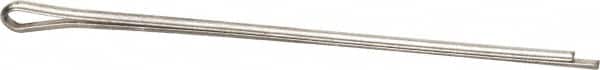 Made in USA - 1/16" Diam x 2" Long Extended Prong Cotter Pin - Grade 18-8, Uncoated, Stainless Steel - Exact Tooling