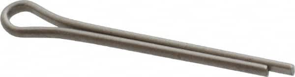 Made in USA - 3/32" Diam x 1" Long Extended Prong Cotter Pin - Grade 18-8, Uncoated, Stainless Steel - Exact Tooling