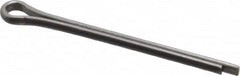 Made in USA - 3/32" Diam x 1-1/4" Long Extended Prong Cotter Pin - Grade 18-8, Uncoated, Stainless Steel - Exact Tooling