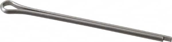 Made in USA - 3/32" Diam x 1-3/4" Long Extended Prong Cotter Pin - Grade 18-8, Uncoated, Stainless Steel - Exact Tooling