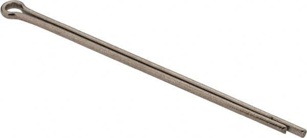 Made in USA - 3/32" Diam x 2-1/2" Long Extended Prong Cotter Pin - Grade 18-8, Uncoated, Stainless Steel - Exact Tooling
