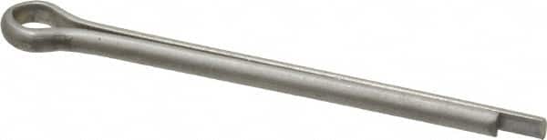 Made in USA - 1/8" Diam x 1-3/4" Long Extended Prong Cotter Pin - Grade 18-8, Uncoated, Stainless Steel - Exact Tooling